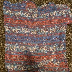 open shoulder sheer blouse